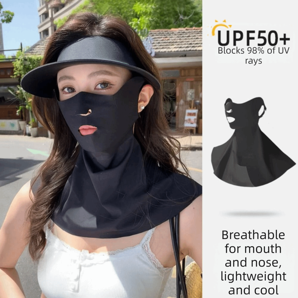 Sports Mask Breathable - Atmungsaktive Sonnenschutzmaske, elastische UV-Schutz-Gesichtsmaske im koreanischen