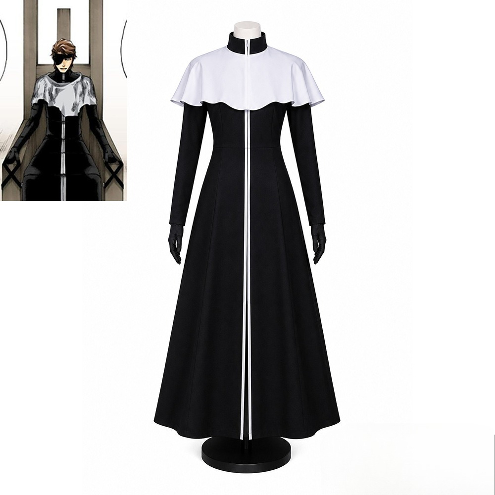 Black Face Mask Pack - Aizen Sousuke Cosplay-Kostüm Weißer Haori Schwarzer