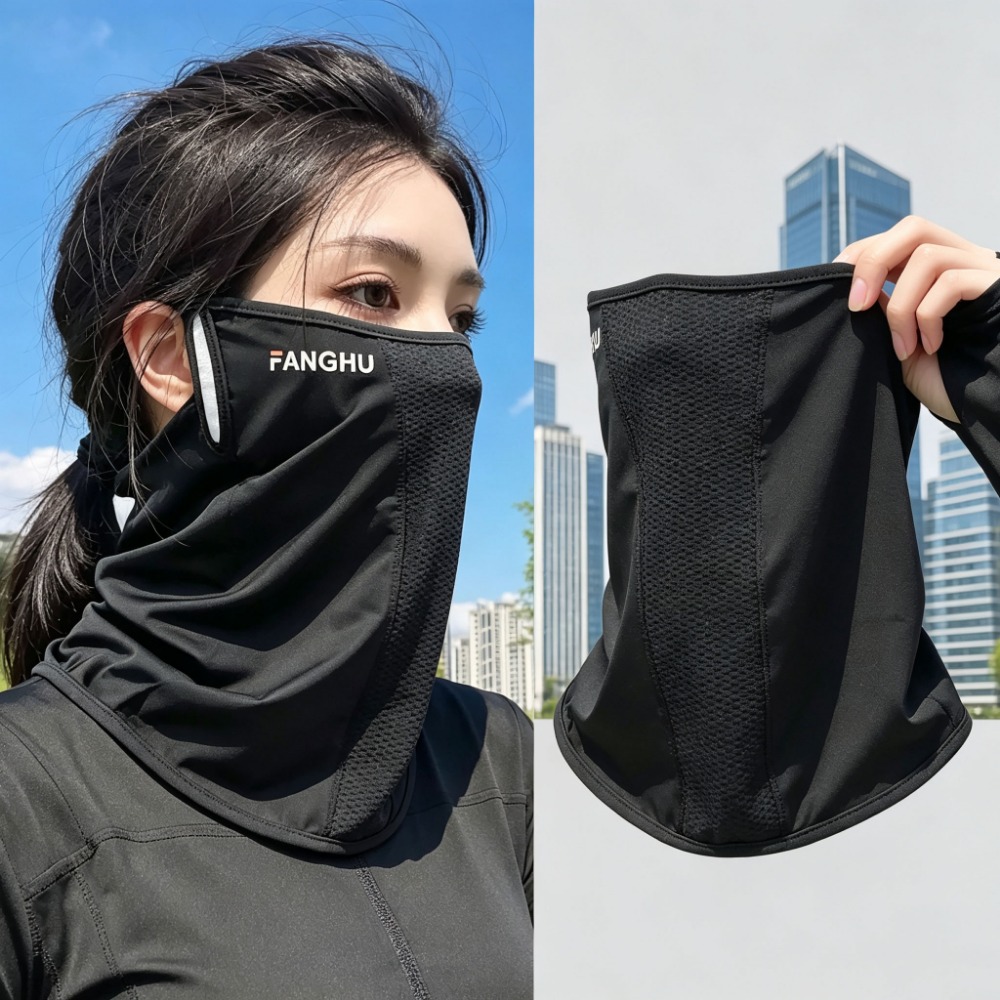 Sports Mask Breathable - Atmungsaktive Mesh-UV-Schutz-Gesichtsmaske Leichte Sonnenschutz-Halstuch mit Ohrschlaufen