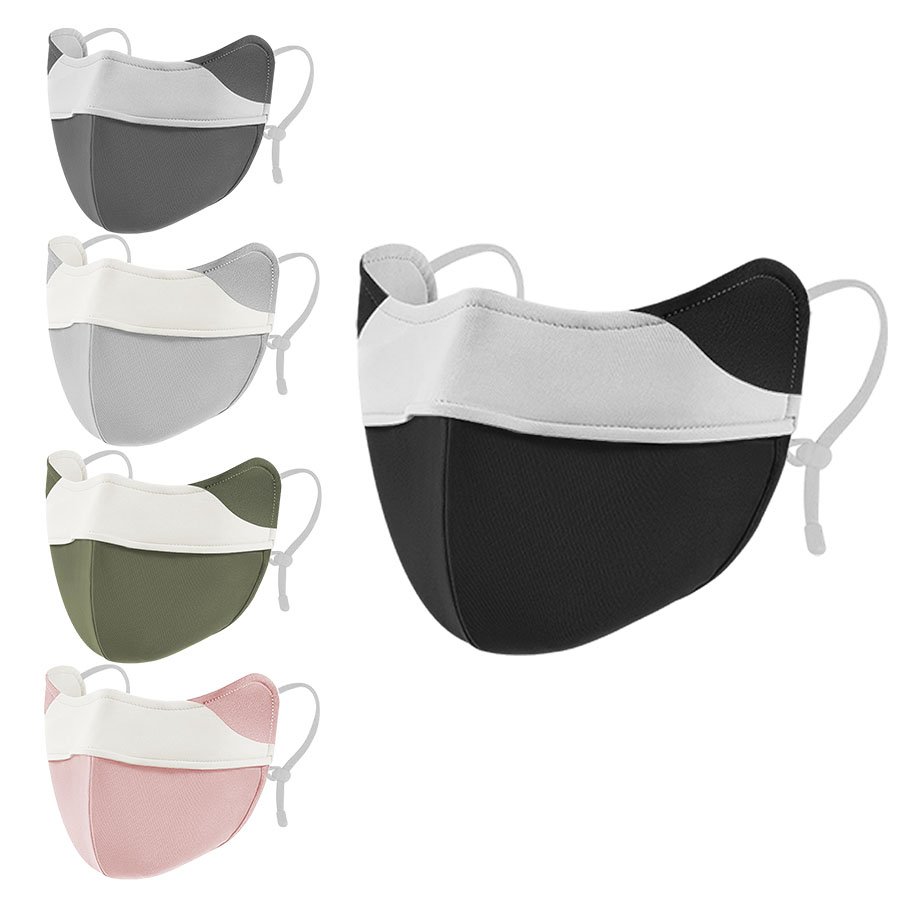 Cloth Face Mask Washable - UPF 50+ Sommer-Sonnenmaske, Augenschutz, Winkel, weiblich,