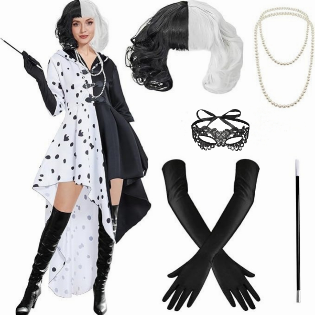 Damen-inspiriertes Cruella-Cos – Black Face Mask Pack Bewertung und Preis